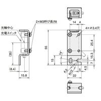 アズビル カバー形ブラケット HPーB12 HP-B12 1セット(4個)（直送品）