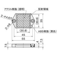アズビル 反射板 FEーRR15 1セット(4個)（直送品）