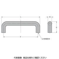 スガツネ工業 アルミ合金製丸棒ハンドル AM型 AMー100S 1セット(3個)（直送品）