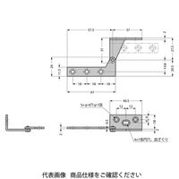 スガツネ工業 ステンレス鋼製PLヒンジ PLー60型 PLー60R 1セット(4個)（直送品）