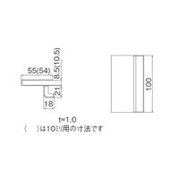 スリーナイン島野 グラスハンドル P型 8ミリ Cr 71077 1個（直送品）