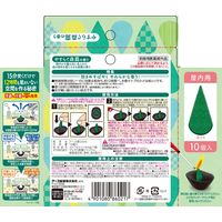 アース 蚊とりお香 屋内用 蚊取り 蚊取り線香 森露の香り お香立て付 1箱（10個入） アース製薬