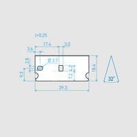 貝印カミソリ 貝カミ E39-6C-T 32°100P #750BH2032 1箱(100枚入)（直送品）