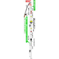 ハヤブサ HB CA140-LL コンパクトロッド ウキ釣セット池川用 1パック（直送品）