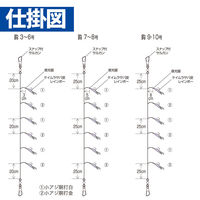 ハヤブサ HB HS100-8-2 小アジ ケイムラサバ皮レインボー　1パック（直送品）