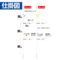 ハヤブサ HB NB372-15-5 投げの達人 アイナメ・カレイ キラピカ　1パック（直送品）