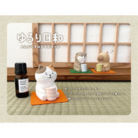 デコレコーポレーション デコレ のんびりアロママスコット ねこ YB-86811 1個