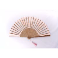 ひしだ ST-32 額透彫扇 ハナミズキ ピンク7寸 1本（直送品）