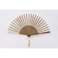 ひしだ ST-21 額透彫扇 蘭 白 7寸 1本（直送品）