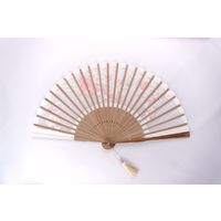 ひしだ ST-31 額透彫扇 ハナミズキ 白 7寸 1本（直送品）