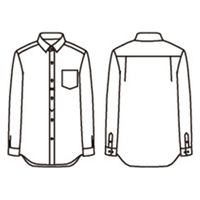 住商モンブランシャツ　兼用　長袖　黒／グレーSS004-93  L1着（直送品）