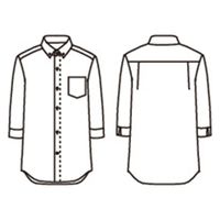 住商モンブランシャツ　兼用　７分袖　ワインSS002-72  S1着（直送品）