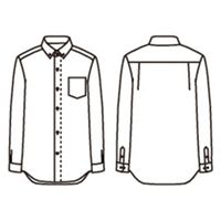 住商モンブランシャツ　兼用　長袖　ワインSS001-72  M1着（直送品）