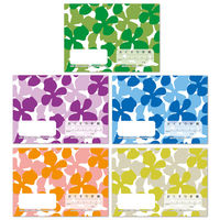 【アスクル限定】ninaお薬手帳（フラワーフラワー） 梱包版 105  広済堂ネクスト オリジナル 1セット（50冊：10冊入×5束）  オリジナル