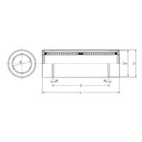 オザック精工 リニアベアリングストレート内径6mm外径12mm全長35mm LD6-UU 1個（直送品）
