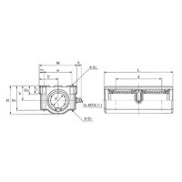 オザック精工 ハウジング型リニアベアリング内径30mm全長140mm LHW30B 1個（直送品）