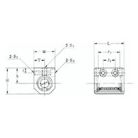 オザック精工 コンパクトハウジング型リニアベアリング内径13mm全長42mm MCH13 1個（直送品）