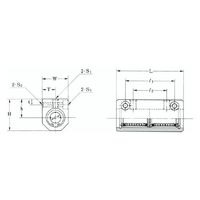 オザック精工 コンパクトハウジング型リニアベアリング内径40mm全長176mm MCHW40 1個（直送品）
