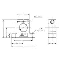 オザック精工 シャフトサポーター・コンパクト・アルミ SHA6 1個（直送品）