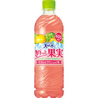 サントリー天然水 きりっと果実 ピンクグレープフルーツ＆マスカット 600ml 1セット（48本）