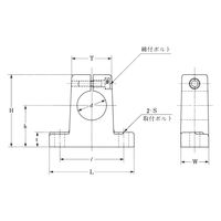 オザック精工 シャフトブロック・鋳鉄 SB50 1個（直送品）