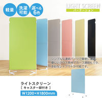 ネットフォース ライトスクリーン キャスター付 幅1200×高さ1800mm ベージュ NF-LSC-1812-C4A2-AW 1台（直送品）