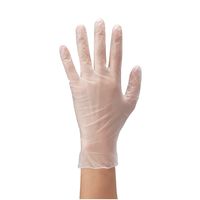 エスコ [S] 手袋(塩化ビニール・パウダー無/100枚) EA354GA-6D 1セット(1000枚:100枚×10箱)（直送品）