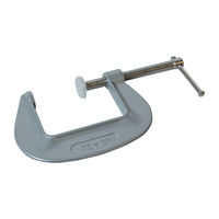 ビッグマン シルバーC型クランプ 75mm BM-4036 1個（直送品）