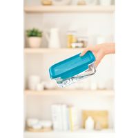 Tupperware タッパーウェア プレミアグラス コンテナー 1.5L ブルー B0167 1個（直送品）
