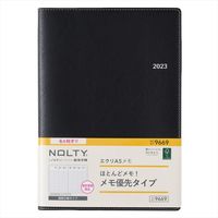 【2023年4月版】NOLTY エクリ A5 週間方眼メモ ブラック 2023-9669 1冊 日本能率協会マネジメントセンター（直送品）