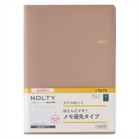 【2023年4月版】NOLTY エクリ A5 週間方眼メモ グレージュ 2023-9670 1冊 日本能率協会マネジメントセンター（直送品）