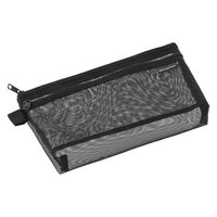 デザインフィル メッシュペンポーチ 黒 41832006 1セット(2個)