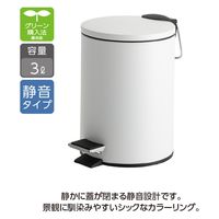 テラモト ペダルボックス(静音タイプ) ホワイト 3L DS2387038 1個