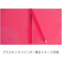 マルマン プラスチックバインダー A4 30穴 背幅19mm ブルー F481B-02 1冊