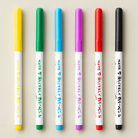 ぺんてる 洗たくでキレイカラーペン 6色 SCS2-6 1個