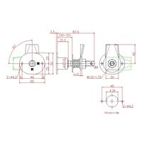 ジョー・プリンス竹下 Lー584ーSUSー1 ステンレスボルト錠 35mm 1065840301 1セット(5個)（直送品）