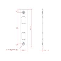 ジョー・プリンス竹下 Lー587FP フラットフロントプレート 1065879203 1セット(20個)（直送品）