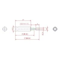 ジョー・プリンス竹下 Lー621ー2ーWH ショックアブソーバー 白 0.8J 1066210602 1セット(100個)（直送品）