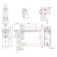 ジョー・プリンス竹下 Lー6ーSUSー80ーKA ステンレス差込栓錠 80mm 同一 1060062301 1セット(5個)（直送品）