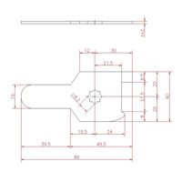 ジョー・プリンス竹下 Lー20A t=2 止金 2mm厚 1060201201 1セット(100個)（直送品）