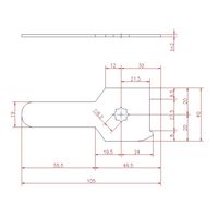 ジョー・プリンス竹下 Lー20B t=2 止金 2mm厚 1060203201 1セット(200個)（直送品）