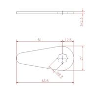 ジョー・プリンス竹下 Lー24A t=2.3 鉄E型止金 2.3mm厚 1060241202 1セット(200個)（直送品）