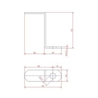 ジョー・プリンス竹下 Lー28ー3 止金 曲 50×63 1060280203 1セット(100個)（直送品）