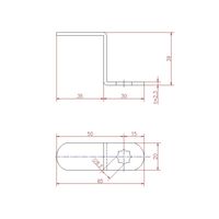 ジョー・プリンス竹下 Lー28ー6 止金 曲 50×39 1060280206 1セット(100個)（直送品）
