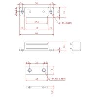 ジョー・プリンス竹下 Lー33Jー1 家具用S型マグネットキャッチ 60mm 1060332501 1セット(100個)（直送品）