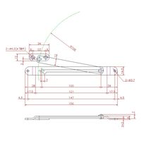 ジョー・プリンス竹下 Lー40ーL ステー(天開き用)左 1060400250 1セット(20個)（直送品）