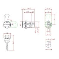 ジョー・プリンス竹下 Lー94ーKD ディンプルロック 鍵違い 1060941400 1セット(10個)（直送品）