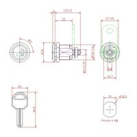 ジョー・プリンス竹下 Lー99ーKD サイドバーロック(止金ナシ)鍵違い 1060991100 1セット(10個)（直送品）