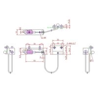 ジョー・プリンス竹下 Lー139Nー2 点検口用ワイヤーストッパー(φ2.0) 1061391401 1セット(20個)（直送品）