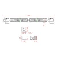ジョー・プリンス竹下 Lー140V ビニールホース付 L=1000 KNPチェーン 1061401200 1セット(5個)（直送品）